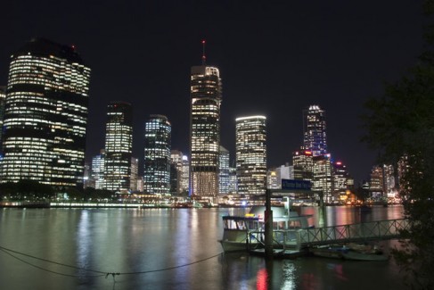 Brisbane River by Night, Australia